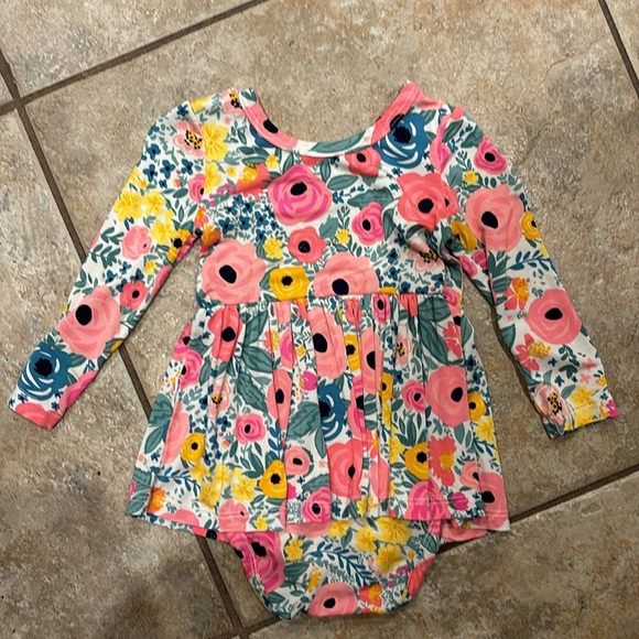 Little Sleepies Secret Garden Twirl Dress with Bodysuit - Picture 4 of 4